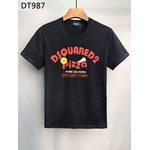 Dsquared2-t-shirt-col-rond-homme-en-coton-Simple-d-contract-tendance-avec-lettres-imprim-es