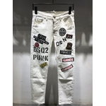 DSQUARED2-jean-lettres-pour-hommes-femmes-Streetwear-tendance-d-contract-Slim-coupe-droite-d-chir-feuille