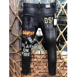 DSQUARED2-jean-lettres-pour-hommes-femmes-Streetwear-tendance-d-contract-Slim-coupe-droite-d-chir-feuille