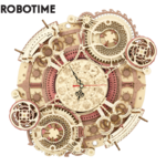 Robotime-horloge-murale-du-zodiaque-3D-Puzzle-en-bois-mod-le-bloc-de-construction-Kits-de