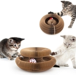 Planche-gratter-magique-pour-chat-jouet-pliable-et-pratique-Durable-Recyclable-livr-avec-une-boule-de