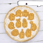 Moule-biscuits-Fondant-jeu-3D-Anime-11-pi-ces-ensemble-DIY-d-coration-de-p-tisserie