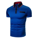 Polo-manches-courtes-personnalis-pour-homme-haut-d-contract-Slim