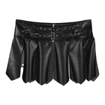 Jupe-mini-jupe-en-Faux-cuir-pour-homme-tenue-de-discoth-que-avec-fermeture-clair-la