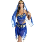 Mini-jupe-en-maille-paillettes-scintillantes-pour-femmes-Costume-de-Performance-de-danse-du-ventre-col