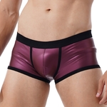 Boxer-en-Faux-cuir-pour-hommes-taille-basse-short-de-bain-pantalon-de-planche-poche-bomb