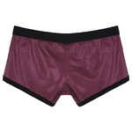 Boxer-en-Faux-cuir-pour-hommes-taille-basse-short-de-bain-pantalon-de-planche-poche-bomb