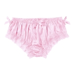 Sissy-culotte-en-Satin-doux-et-brillant-pour-homme-sous-v-tement-en-dentelle-florale-volants