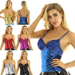 Bustier-Push-up-paillettes-blouissantes-pour-femmes-pour-adultes-armatures-d-guisement-f-te-hip-hop