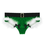 Culotte-en-velours-pour-homme-Lingerie-fantaisie-jockstrap-short-plumes-n-ud-papillon-sous-v-tement