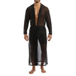 Costume-de-soir-e-en-maille-pour-hommes-chemise-longue-transparente-cape-manches-longues-habit-la