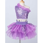 Costume-de-danse-Tutu-paillettes-pour-filles-haut-avec-jupe-en-Tulle-et-pinces-cheveux