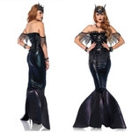 Robe-de-sir-ne-Sexy-pour-femmes-Costume-d-halloween-Cosplay-sc-ne-carnaval-f-te