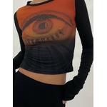 Haut-court-Sexy-pour-femmes-col-rond-accessoires-v-tements-esth-tiques-pull-graphique-t-shirt