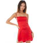 Robe-d-t-moulante-blanche-rouge-Y2k-Mini-robe-bandes-fendue-haute-v-tements-pour-femmes