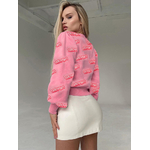 Pull-manches-longues-et-col-rond-pour-femme-ample-imprim-rose-Streetwear-d-contract-la