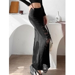 Jupe-droite-asym-trique-pour-femmes-v-tements-d-contract-s-coupe-Silm-Fit-noir-Streetwear