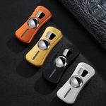 Briquet-lectrique-Plasma-Induction-tactile-par-empreinte-digitale-double-Arc-Usb-Rechargeable-Spinning-coupe-vent-Cigarette