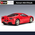 Bburago-mod-le-de-voiture-de-sport-en-alliage-italien-Ferrari-458-jouet-de-course-en