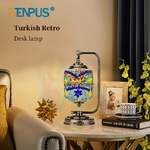 Lampe-de-Table-en-mosa-que-turque-LED-360-rotations-Style-m-diterran-en-Art-d