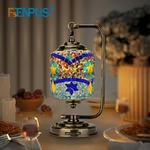 Lampe-de-Table-en-mosa-que-turque-LED-360-rotations-Style-m-diterran-en-Art-d