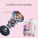 Disney-couteurs-Bluetooth-semi-intra-auriculaires-Design-valise-dessin-anim-double-st-r-o-r-duction