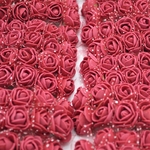 Mini-Bouquet-de-roses-artificielles-en-mousse-de-2cm-144-pi-ces-fausses-fleurs-multicolores-pour