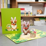 Carte-de-vminist-riels-x-3D-de-Joyeuses-P-ques-uf-de-lapin-panier-de-fleurs