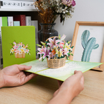 Carte-de-vminist-riels-x-3D-de-Joyeuses-P-ques-uf-de-lapin-panier-de-fleurs