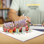 Carte-de-bienvenue-Pop-Up-3D-cadeau-pour-l-entreprise-nouvel-employ-bienvenue-nouveau-venu