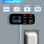 ASOMETABOU-Station-de-charge-USB-de-bureau-avec-cran-LED-8-ports-QC3-0-PD3-0