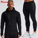 ROEGADYN-surv-tement-capuche-pour-hommes-ensemble-de-course-de-sport-de-Fitness-et-de-gymnastique