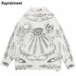 Pull-surdimensionn-Hip-Hop-pour-hommes-et-femmes-Harajuku-cr-ne-Graffiti-r-tro-Vintage-tricot