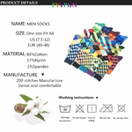 Classique-Vente-Chaude-Hommes-Chaussettes-Casual-Gentleman-Haute-Qualit-Couleur-Puzzle-Heureux-Chaussettes-Robe-De-Soir