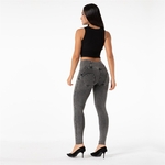 Melody-Jean-moulant-pour-femme-moulant-extensible-gris-la-mode-style-Boyfriend-Sexy-serr-Push-Up