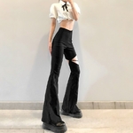 Sylcue-pantalon-vas-taille-haute-Style-urbain-jambes-longues-ajour-es-et-Sexy