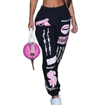 Pantalon-de-surv-tement-pour-femme-Streetwear-imprim-dessin-anim-t-te-de-mort-taille-haute