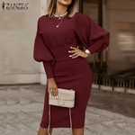 2021-ZANZEA-Women-Autumn-Elegant-Long-Lantren-Sleeve-Party-Bodycorn-Dress-OL-Sundress-Femme-Robe-Solid
