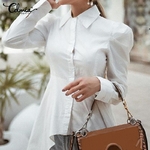 Celmia-tunique-revers-et-manches-longues-pour-femmes-chemisier-blanc-chemises-asym-triques-d-contract-couleur