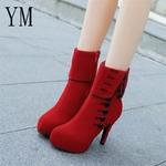 Bottines-talons-hauts-pour-femmes-chaussures-rouges-plate-forme-boucle-floqu-e-la-mode-PLUE-42