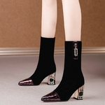 Bottes-talons-hauts-en-tissu-TGHDOF-pour-femmes-chaussettes-d-automne-la-mode-avec-fermeture-clair