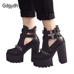 Gdgydh-bottines-talons-hauts-et-pais-pour-femmes-chaussures-plateforme-avec-boucle-bout-rond-cha-ne