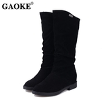 GAOKE-bottes-en-caoutchouc-talons-bas-pour-femme-chaussures-chaudes-collection-automne-hiver-2019