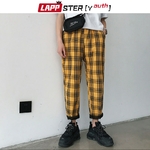 LAPPSTER-jeunesse-Streetwear-noir-Plaid-pantalon-hommes-Joggers-2020-hommes-droite-Harem-pantalon-hommes-cor-en