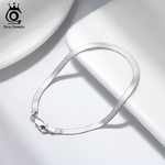 ORSA-Jewelry-Bracelet-en-argent-Sterling-925-cha-ne-chevrons-plates-et-flexibles-de-3mm-bijoux