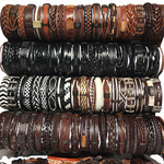 Bracelets-en-Cuir-Style-Punk-Bijoux-de-Couple-Pour-Homme-et-Femme-50-Pi-ces-Lot