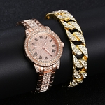 Pour-Femmes-Montre-en-Diamants-et-Strass-Bijou-avec-Bracelet-en-Or-et-Pierres-Marque-de