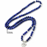 Bracelet-de-pri-re-Mala-en-lapis-lazuli-perles-naturelles-id-al-pour-m-ditation-gu