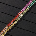 Uwin-collier-Hip-Hop-multicolore-avec-cha-ne-de-Tennis-4mm-couleur-strass-glac-mode-hommes