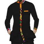 Chemise-en-Bazin-Riche-pour-hommes-100-coton-d-contract-s-v-tements-africains-Dashiki-Kente